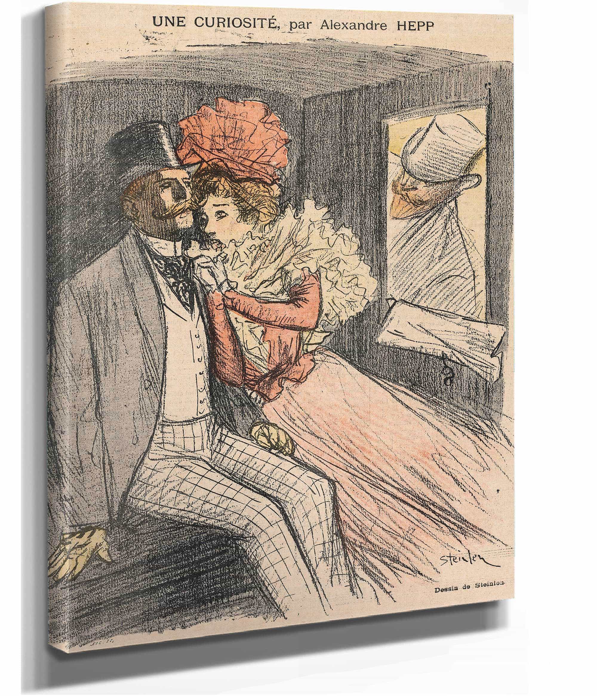 Gil Blas Illustre Une Curiosite Par Alexandre Hepp by Theophile Alexandre Steinlen