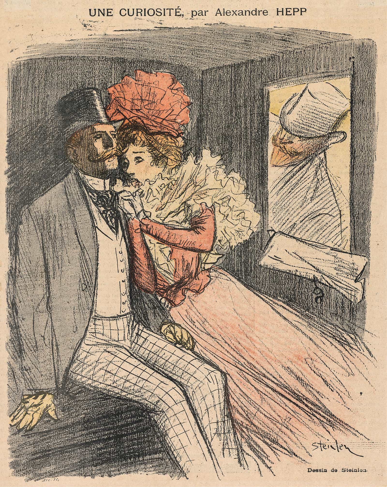 Gil Blas Illustre Une Curiosite Par Alexandre Hepp by Theophile Alexandre Steinlen
