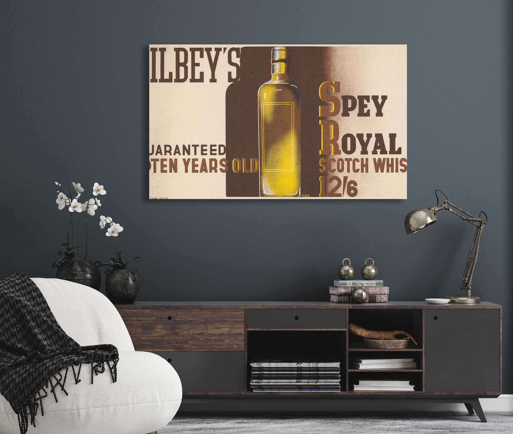 Gilbeys Spey Royal Scotch Whiskey by Edward Mcknight Kauffer