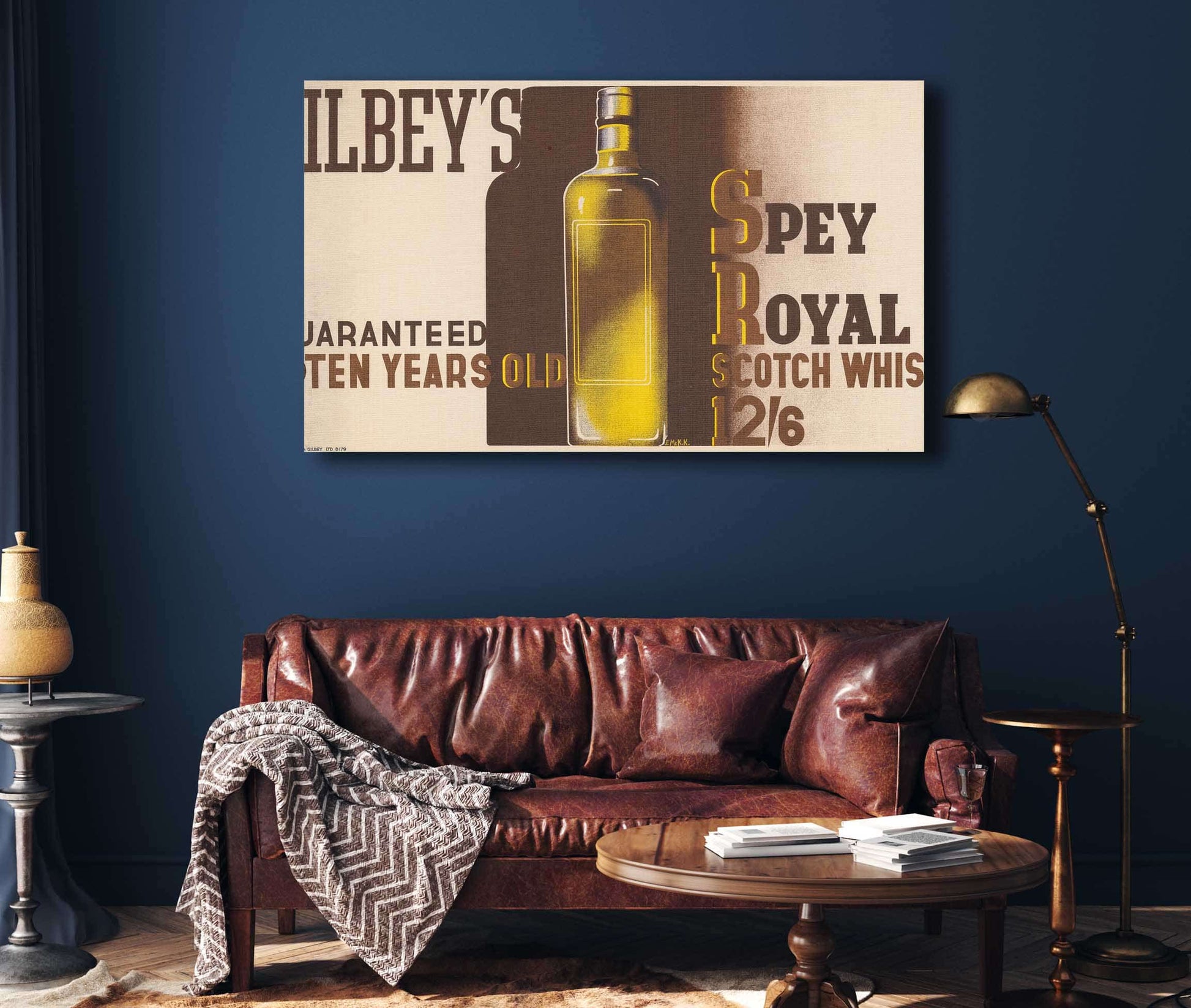 Gilbeys Spey Royal Scotch Whiskey by Edward Mcknight Kauffer