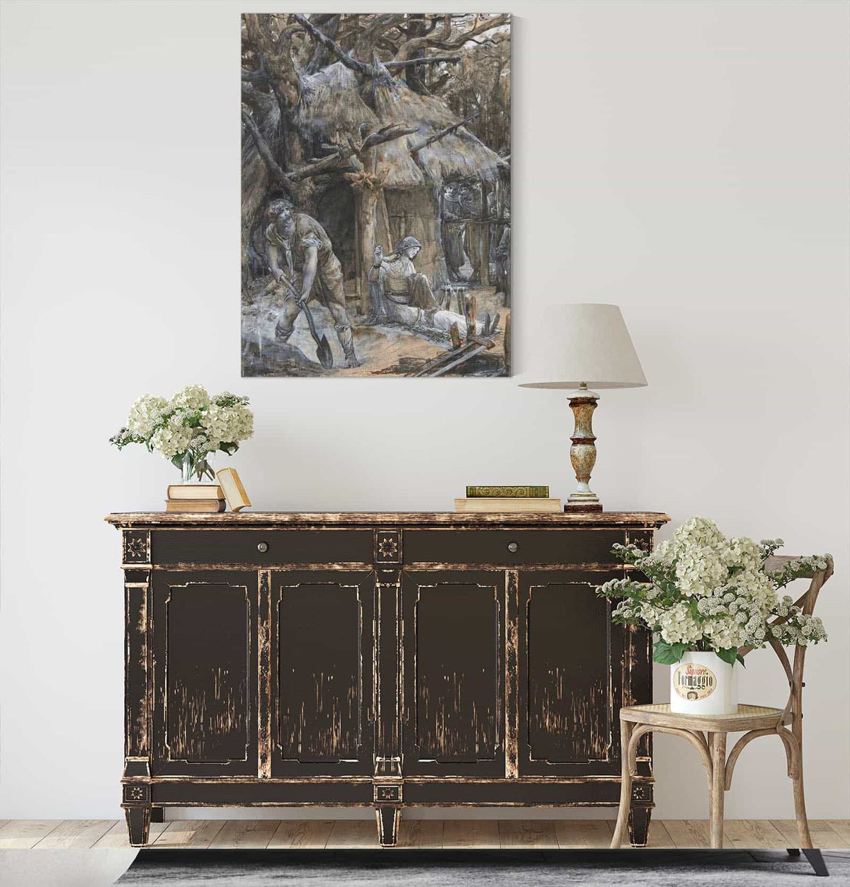 Girard De Roussillon Et Sa Femme Berthe by Luc Olivier Merson