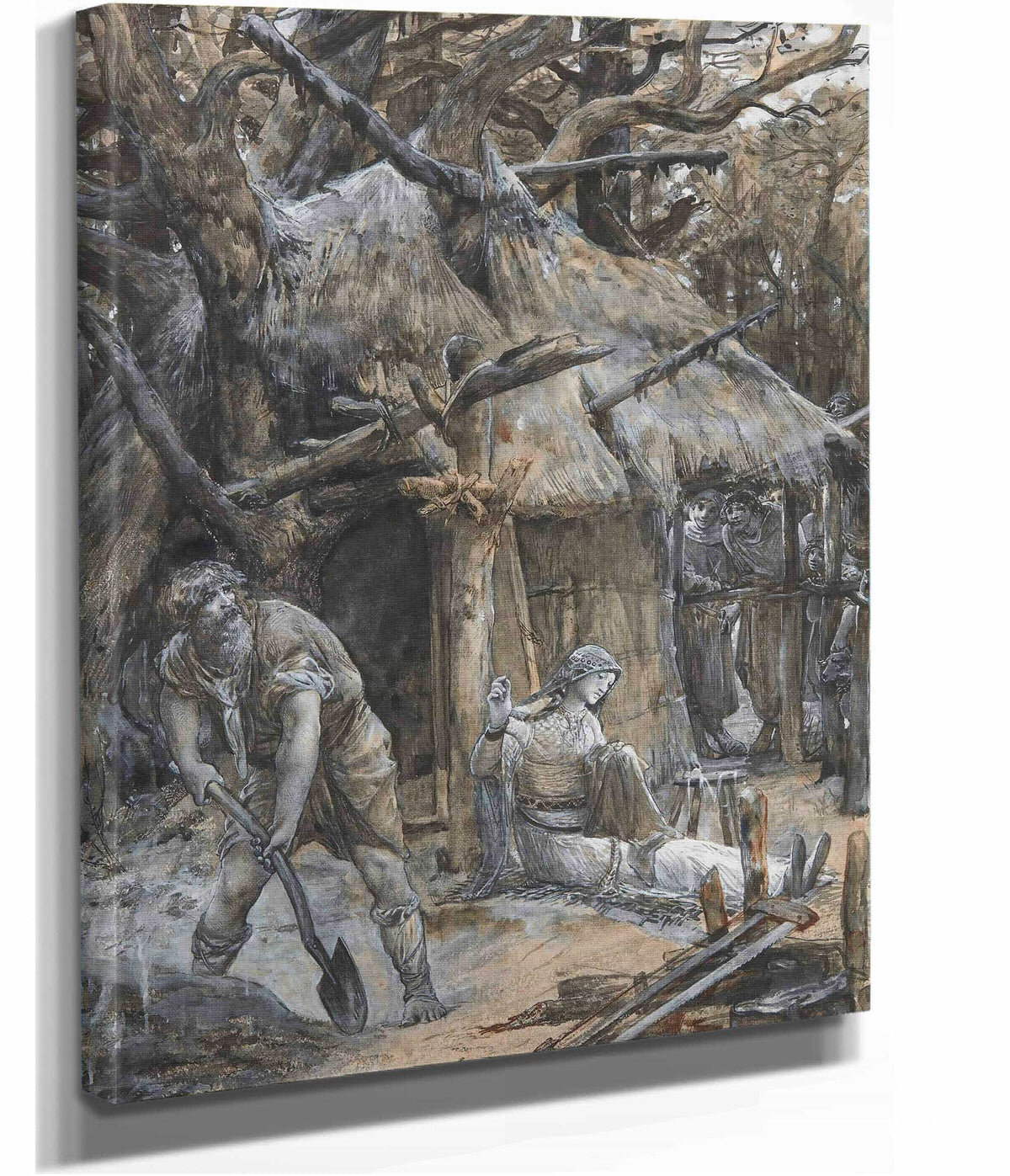 Girard De Roussillon Et Sa Femme Berthe by Luc Olivier Merson