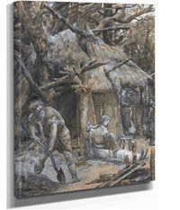 Girard De Roussillon Et Sa Femme Berthe by Luc Olivier Merson