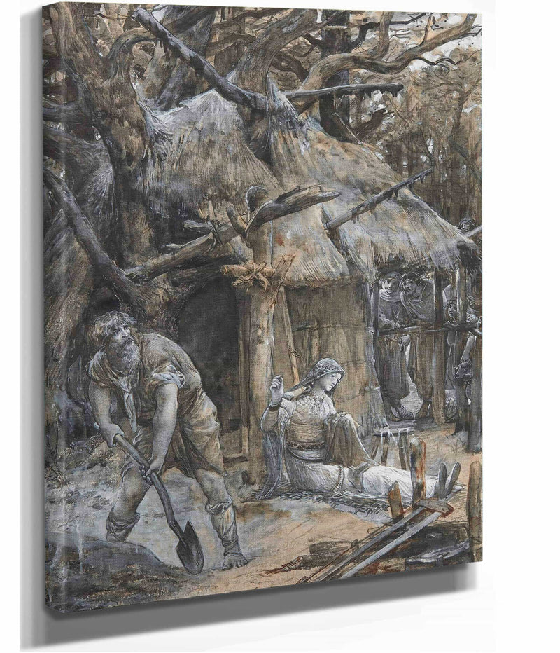 Girard De Roussillon Et Sa Femme Berthe by Luc Olivier Merson