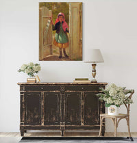 Girl At The Doorway by John George Brown