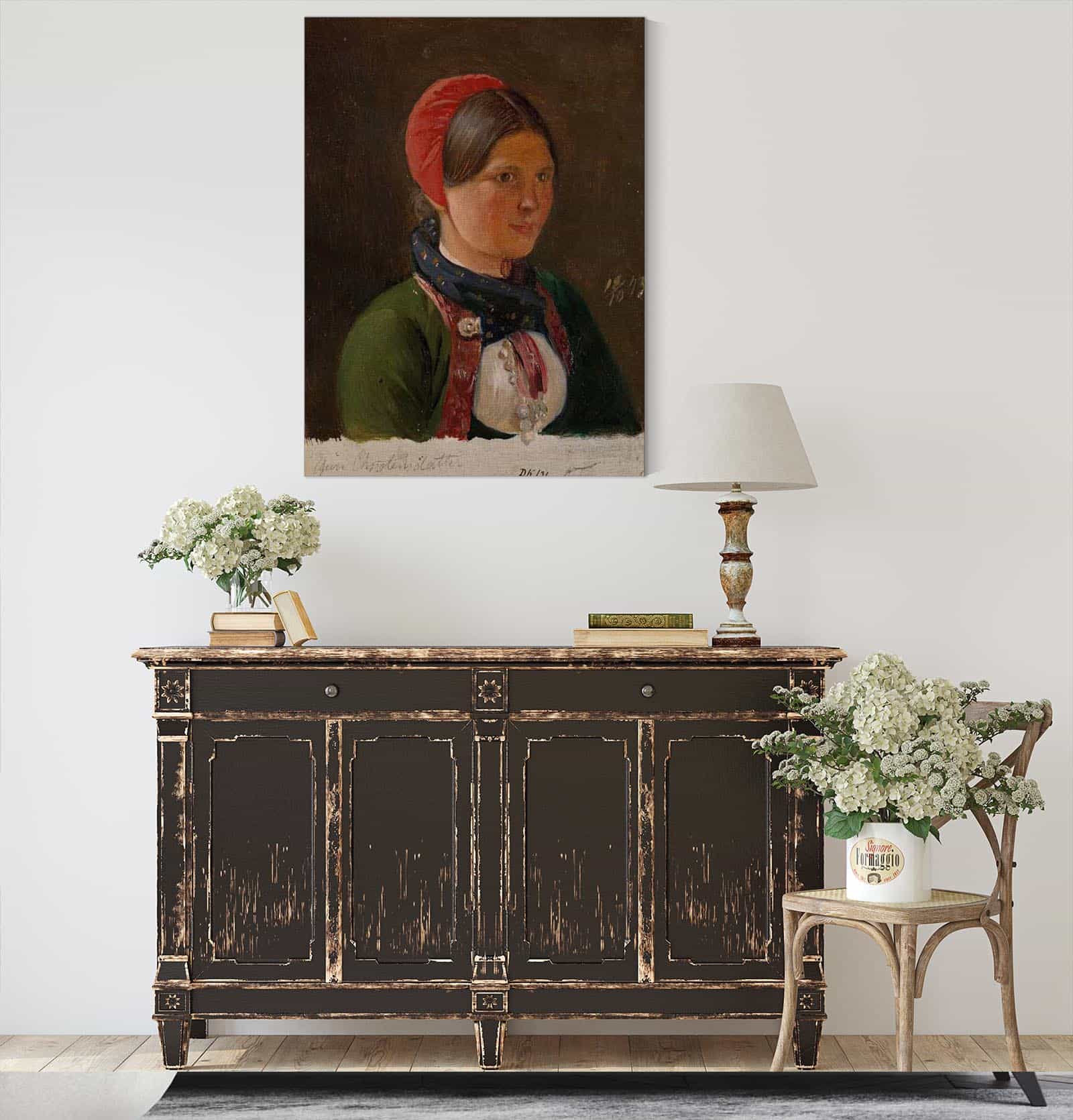Girl From Hallingdal by Adolph Tidemand