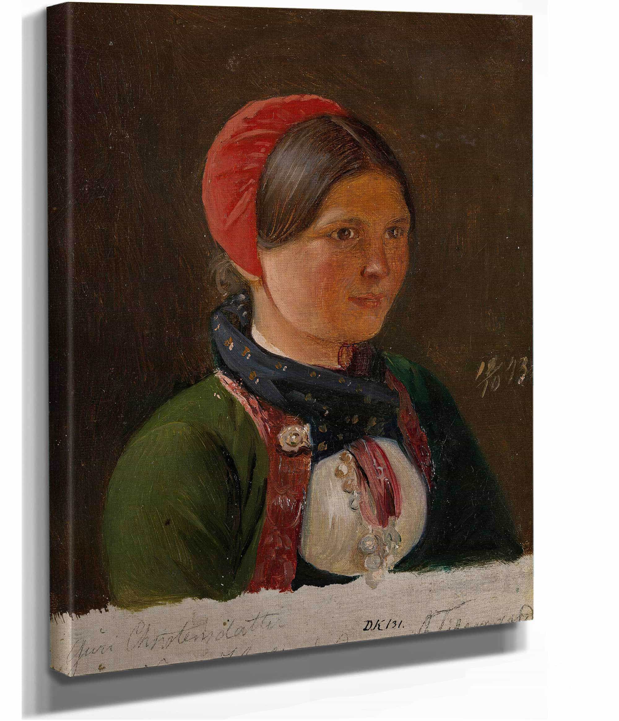 Girl From Hallingdal by Adolph Tidemand