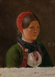 Girl From Hallingdal by Adolph Tidemand