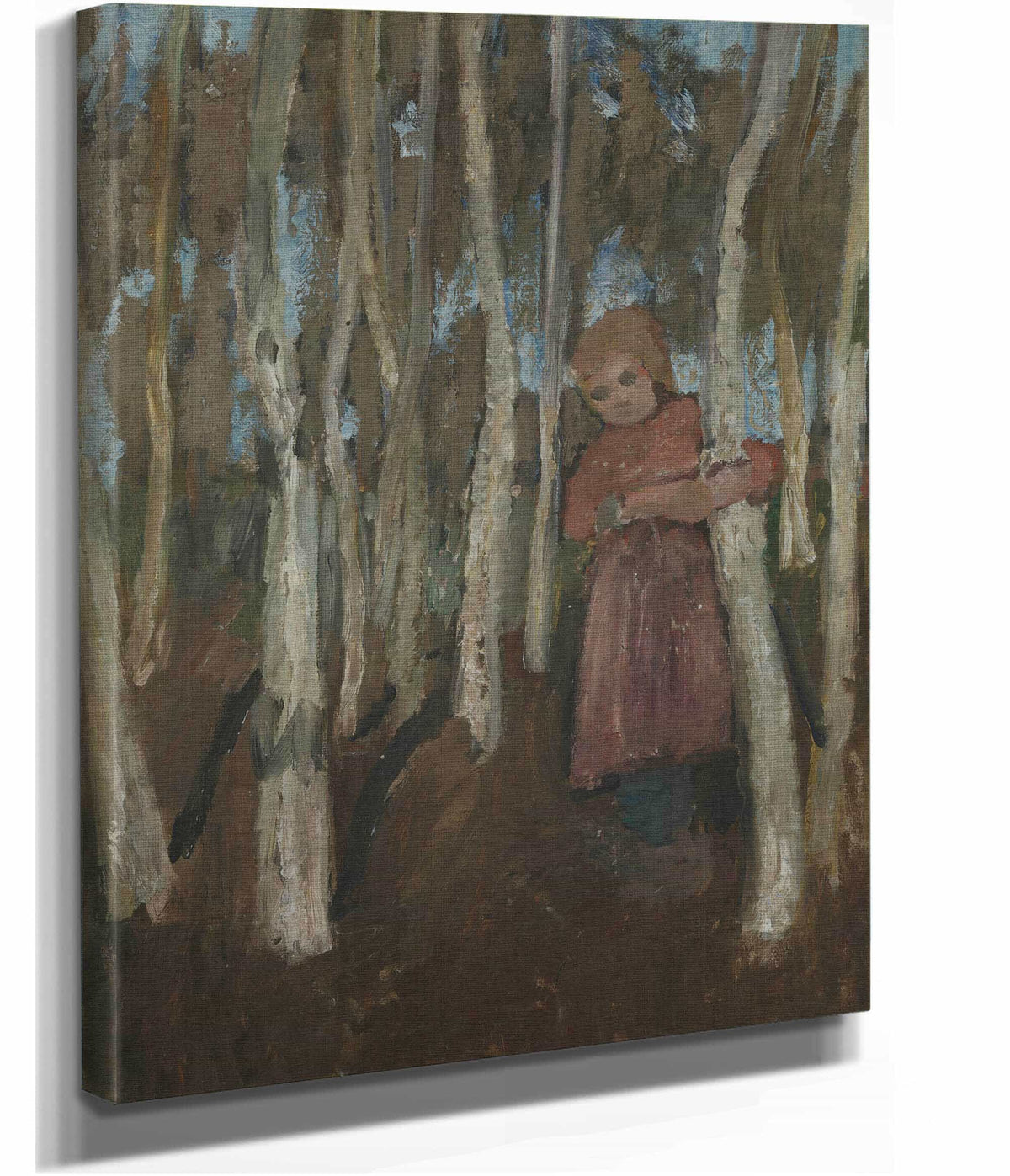 Girl In A Birch Forest by Paula Modersohn Becker