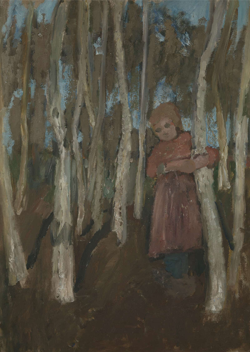 Girl In A Birch Forest by Paula Modersohn Becker