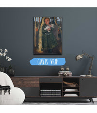 Girl In A Birch Forest With Cat by Paula Modersohn Becker