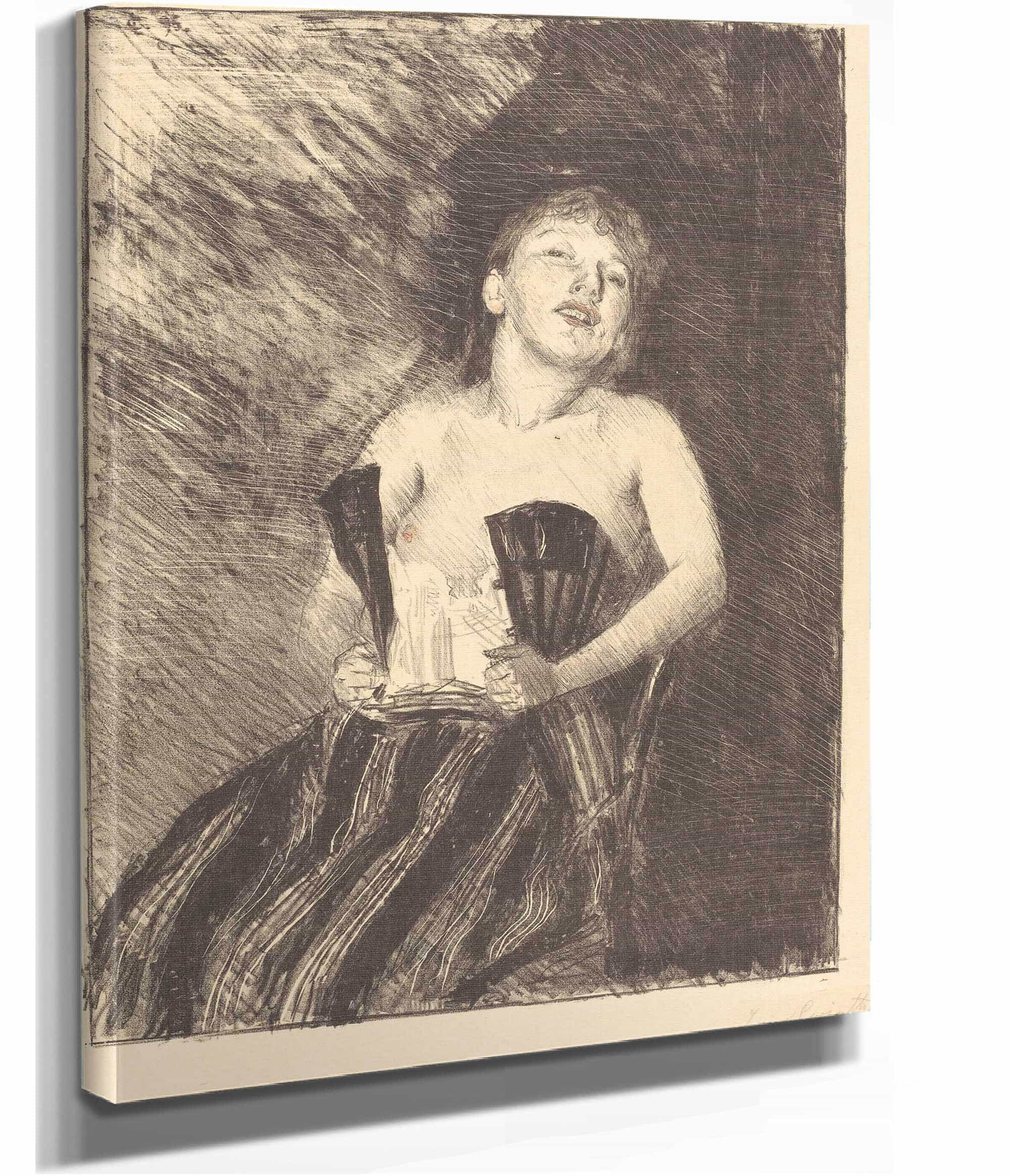 Girl In A Corset Madchen Im Korsett by Lovis Corinth