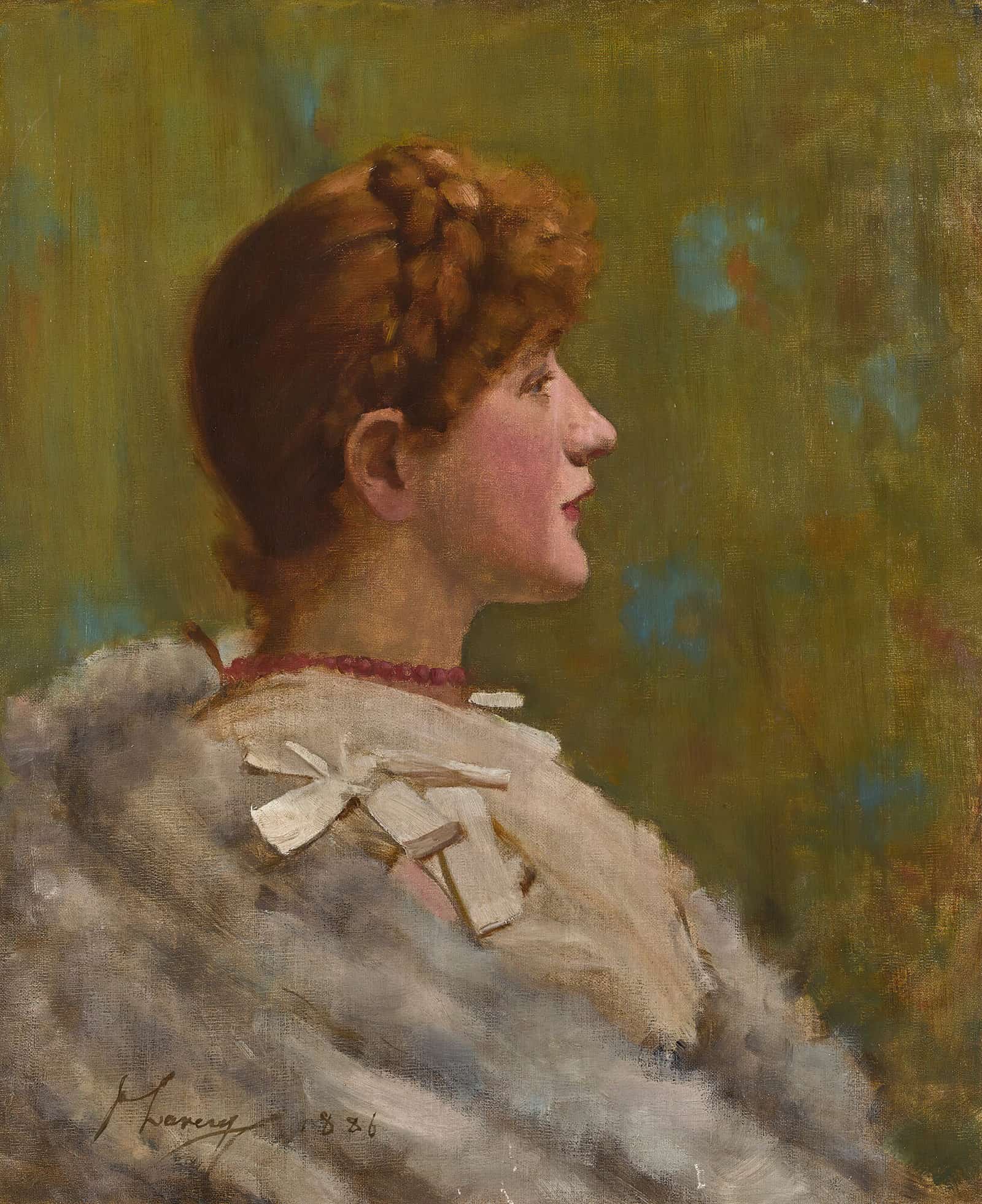 Girl In A Fur Wrap by Sir John Lavery