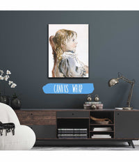 Girl In A Pinafore Between And by David Cox