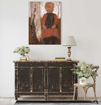 Girl In A Red Dress by Paula Modersohn Becker