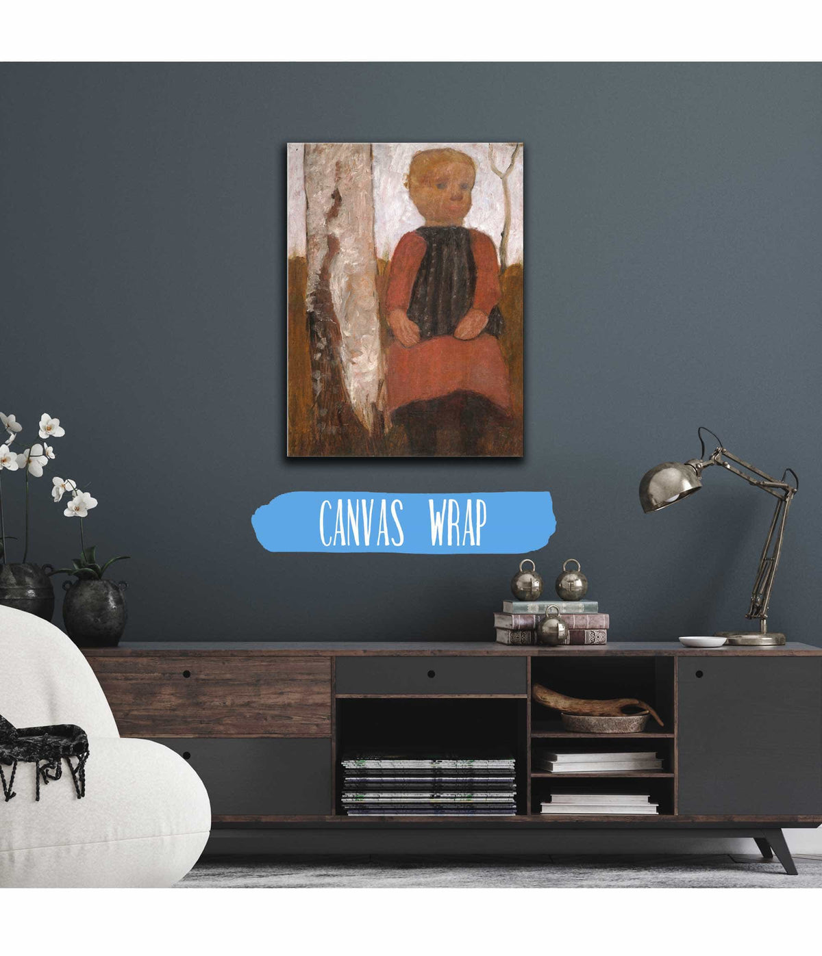 Girl In A Red Dress by Paula Modersohn Becker