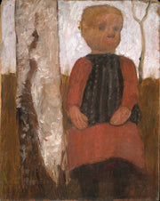 Girl In A Red Dress by Paula Modersohn Becker