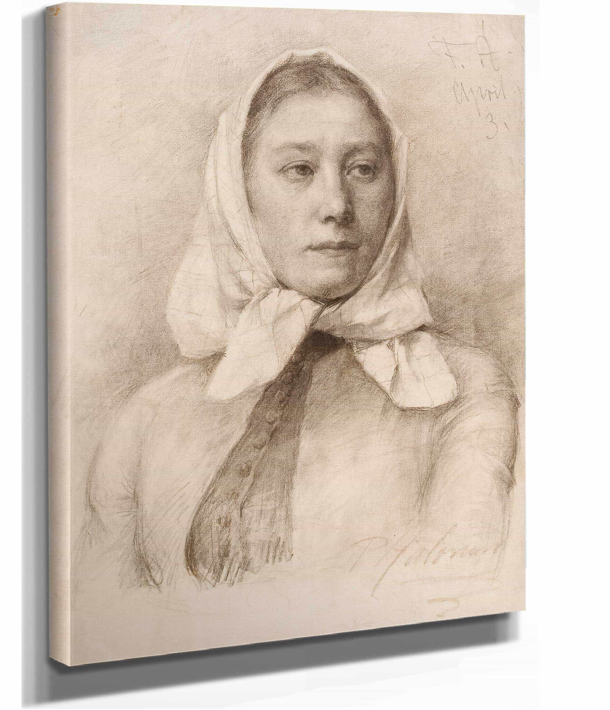 Girl In A Scarf by Pekka Halonen