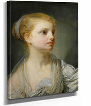 Girl In A White Dress by Jean Baptiste Greuze