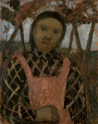 Girl In Dusk With Plaid Blouse by Paula Modersohn Becker