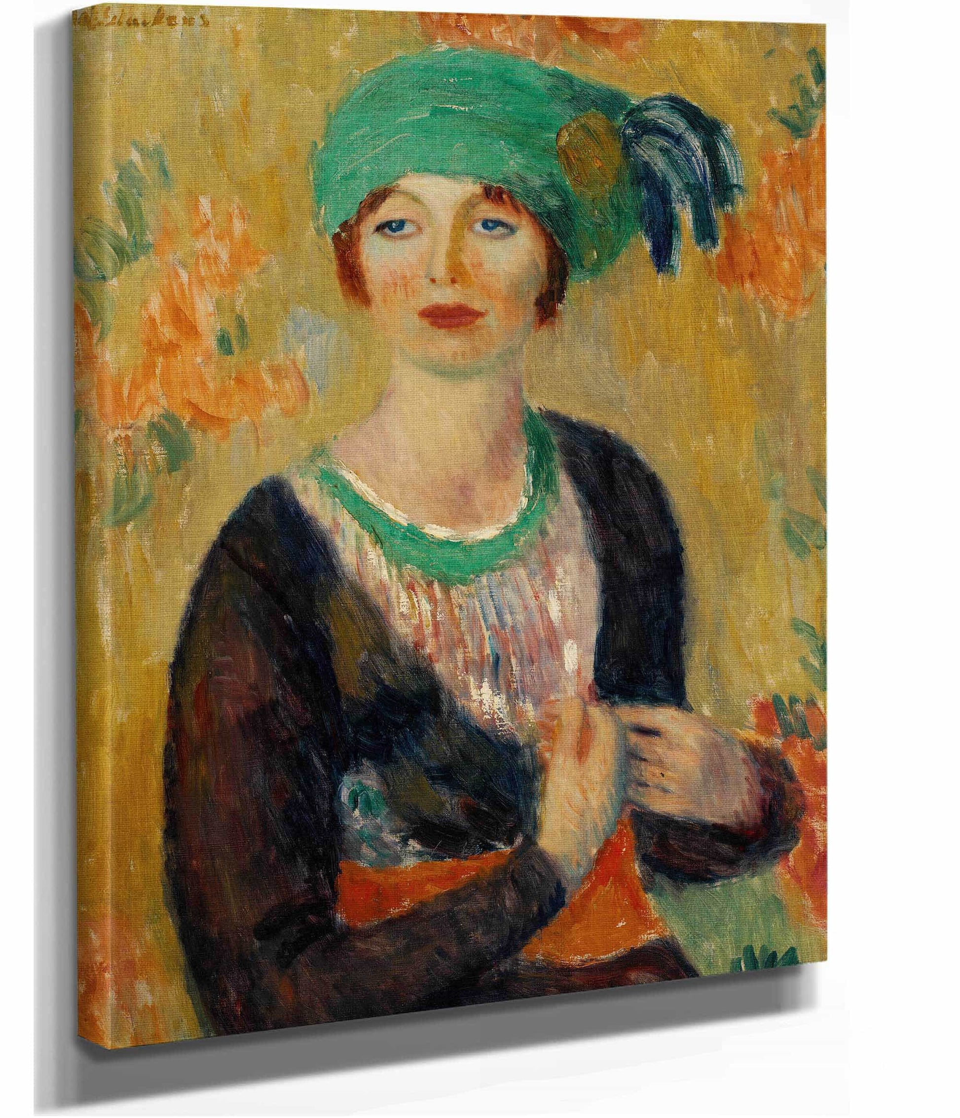 Girl In Green Turban by William James Glackens