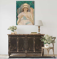 Girl Knitting by Frederick Carl Frieseke