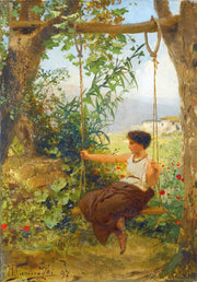 Girl On A Swing by Henryk Siemiradzki