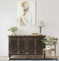 Girl Plaiting Her Hair La Natte   by Berthe Morisot