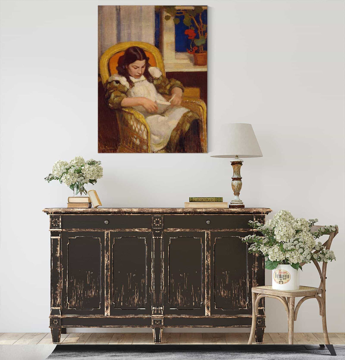 Girl Reading by Eero Jarnefelt