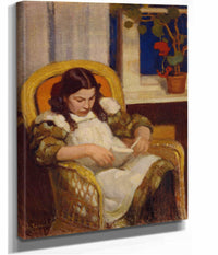 Girl Reading by Eero Jarnefelt