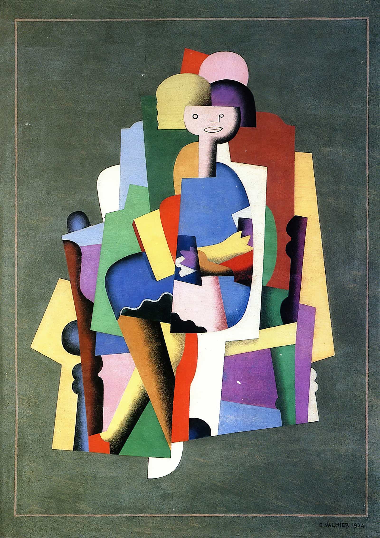 Girl Reading by Georges Valmier