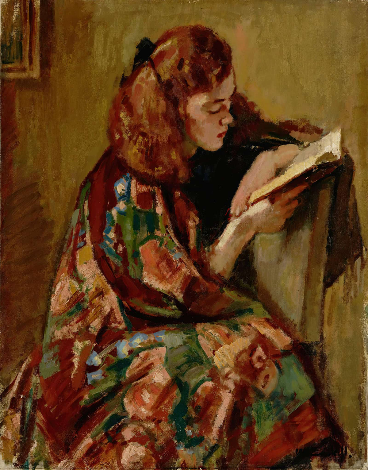 Girl Reading  by Magnus Enckell
