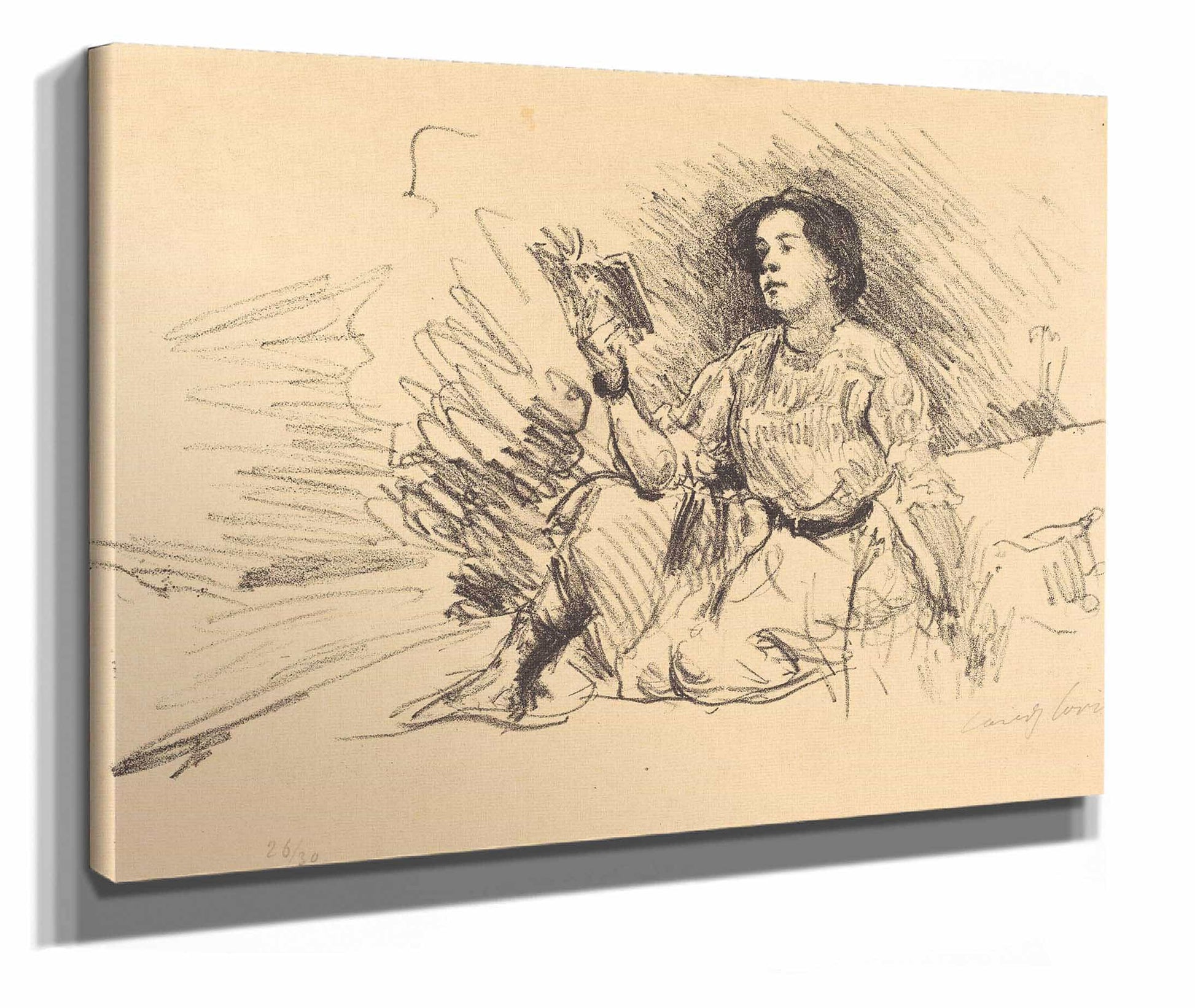 Girl Reading Lesendes Madchen by Lovis Corinth