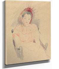 Girl Seated by Berthe Morisot