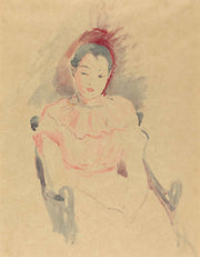 Girl Seated by Berthe Morisot