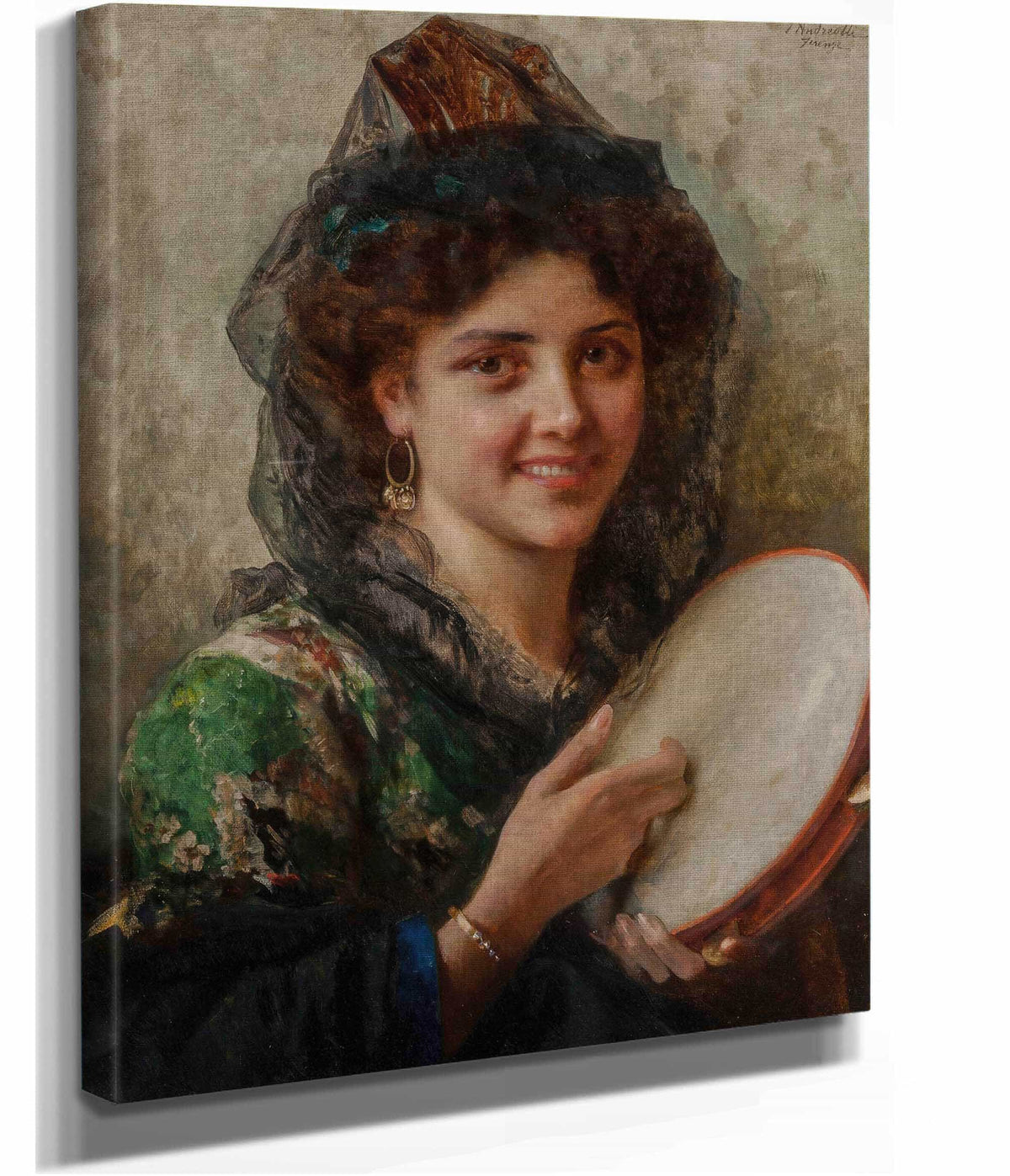 Girl With A Tambourine by Federico Andreotti