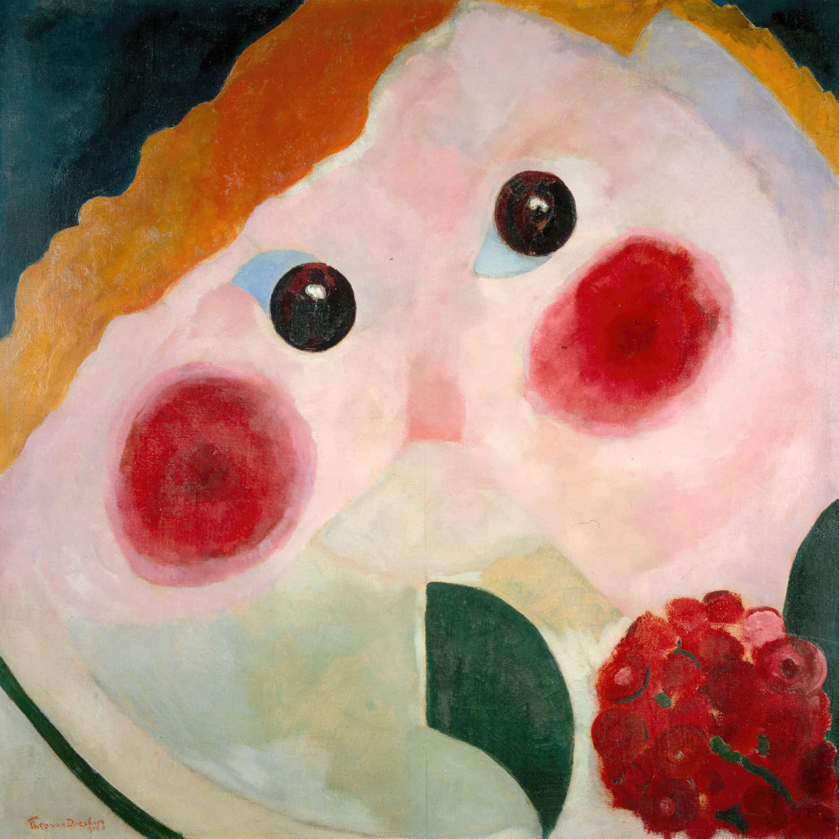 Girl With Buttercups by Theo Van Doesburg