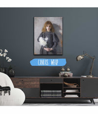 Girl With Chrysanthemums by Olga Boznanska