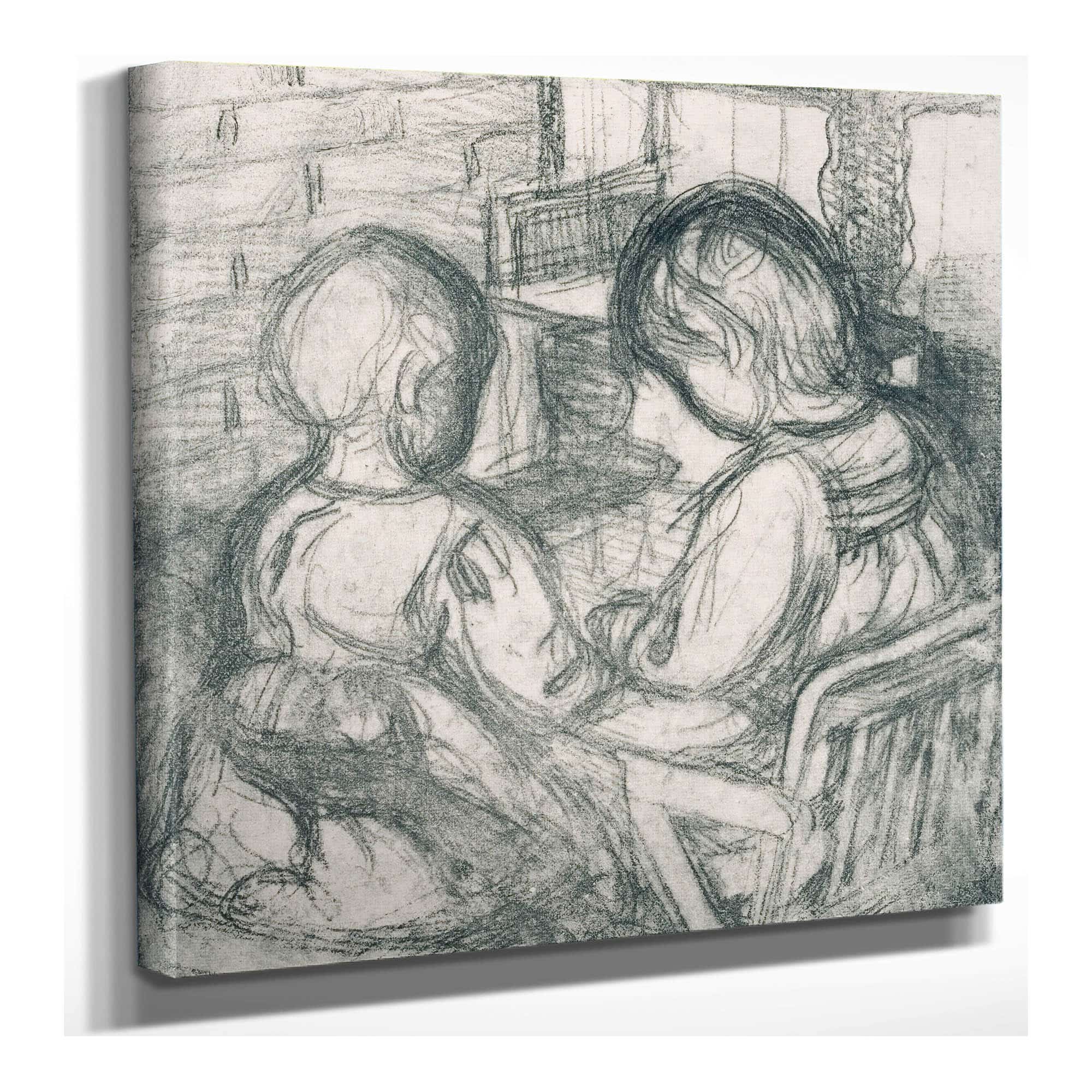 Girls By The Fireplace by Pekka Halonen