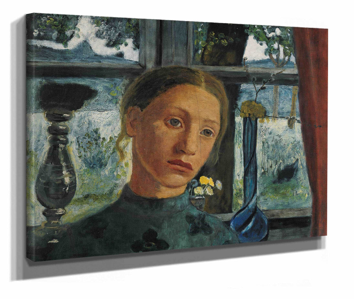 Girls Head In Front Of A Window by Paula Modersohn Becker