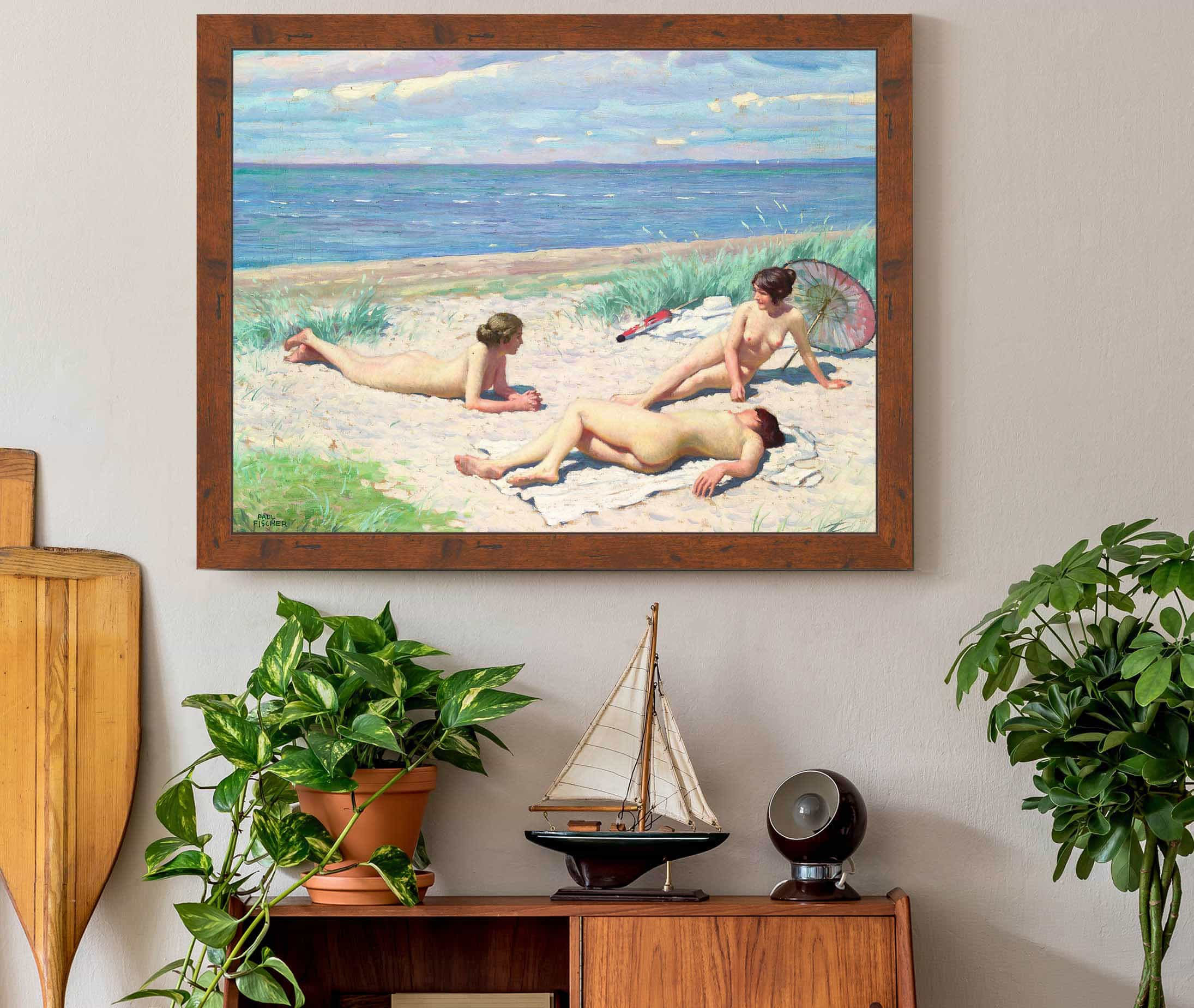 Girls On The Beach by Paul Fischer