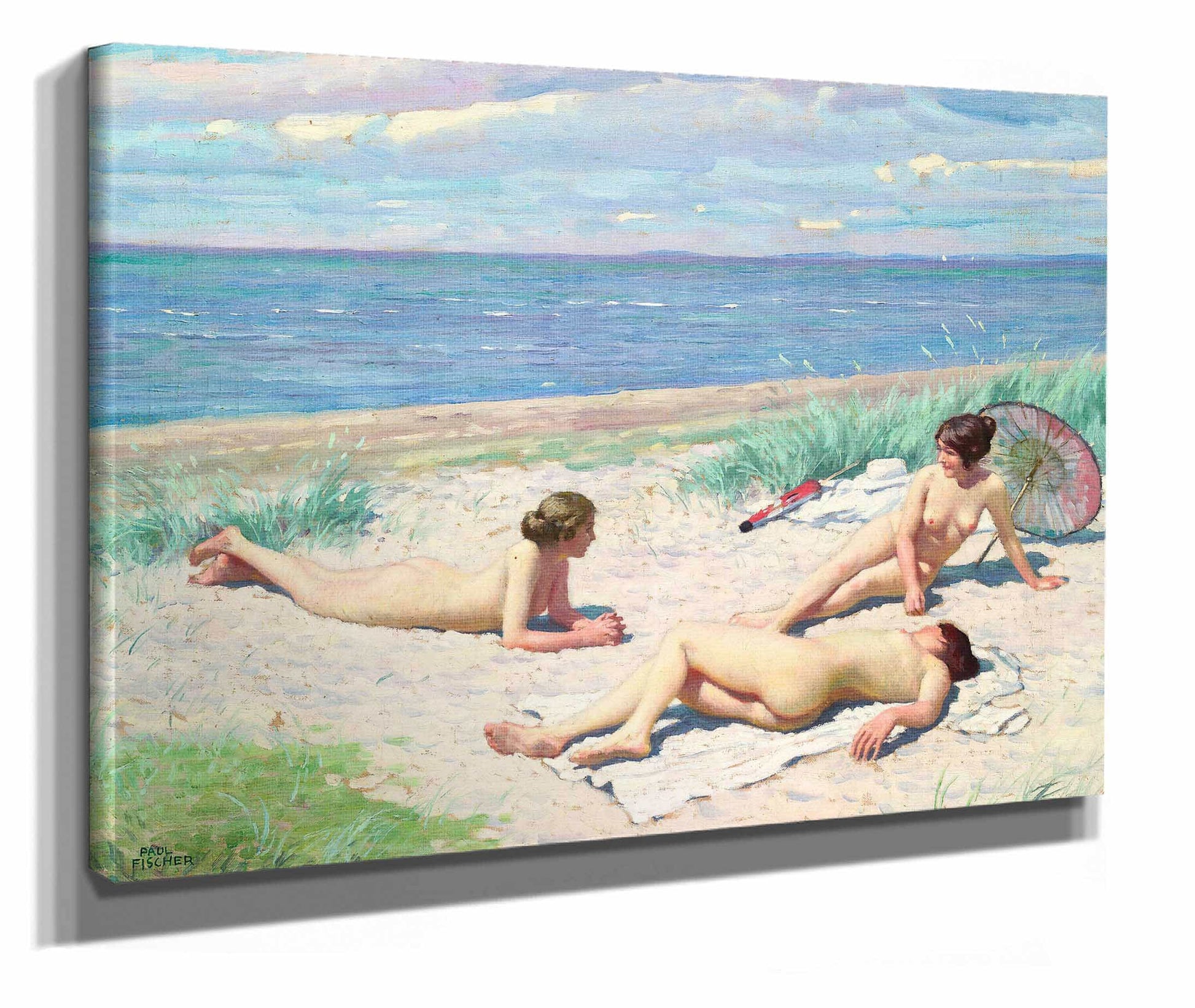 Girls On The Beach by Paul Fischer