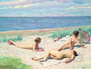 Girls On The Beach by Paul Fischer
