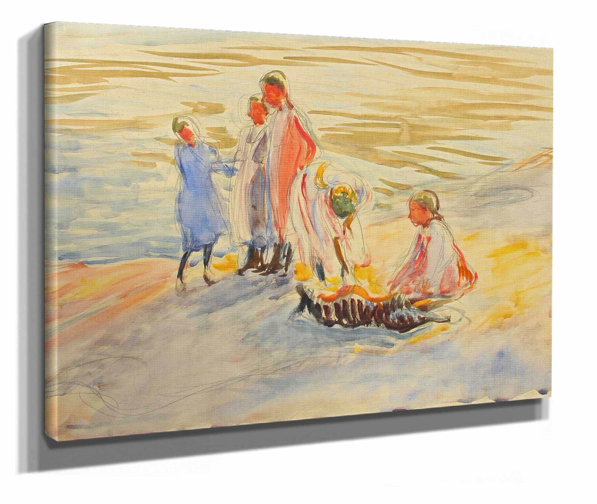 Girls On The Shore by Magnus Enckell