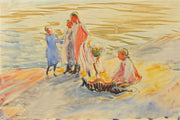 Girls On The Shore by Magnus Enckell