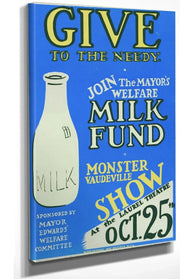 Give To The Needy Join The Mayor's Welfare Milk Fund
