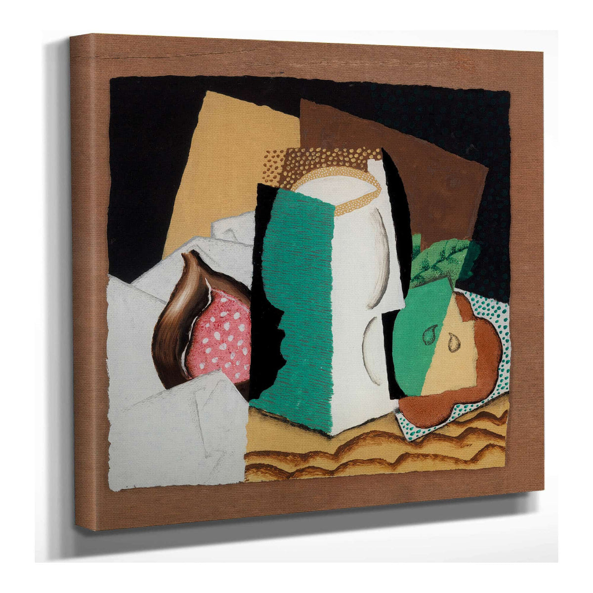 Glass And Fruit Verre Et Fruits by Louis Marcoussis