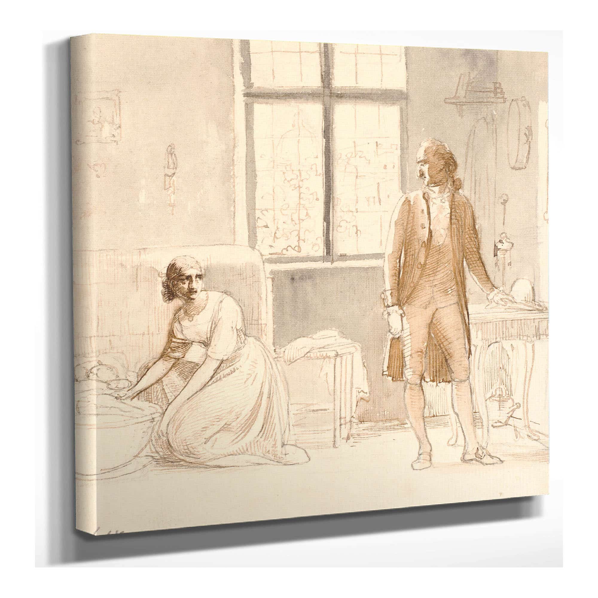 Goethe Hos Enken I Rom by Wilhelm Marstrand