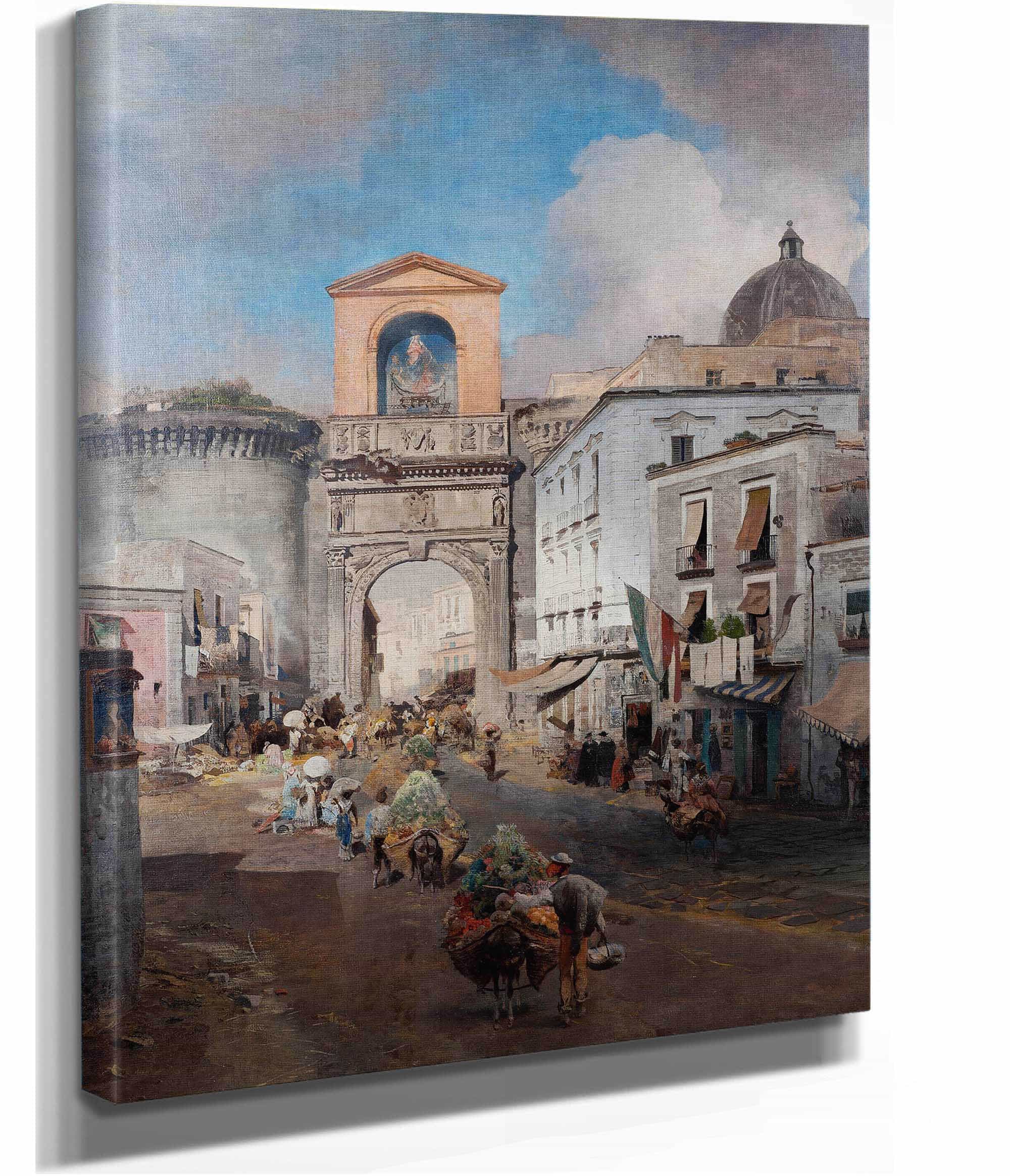 Going To Market by Oswald Achenbach