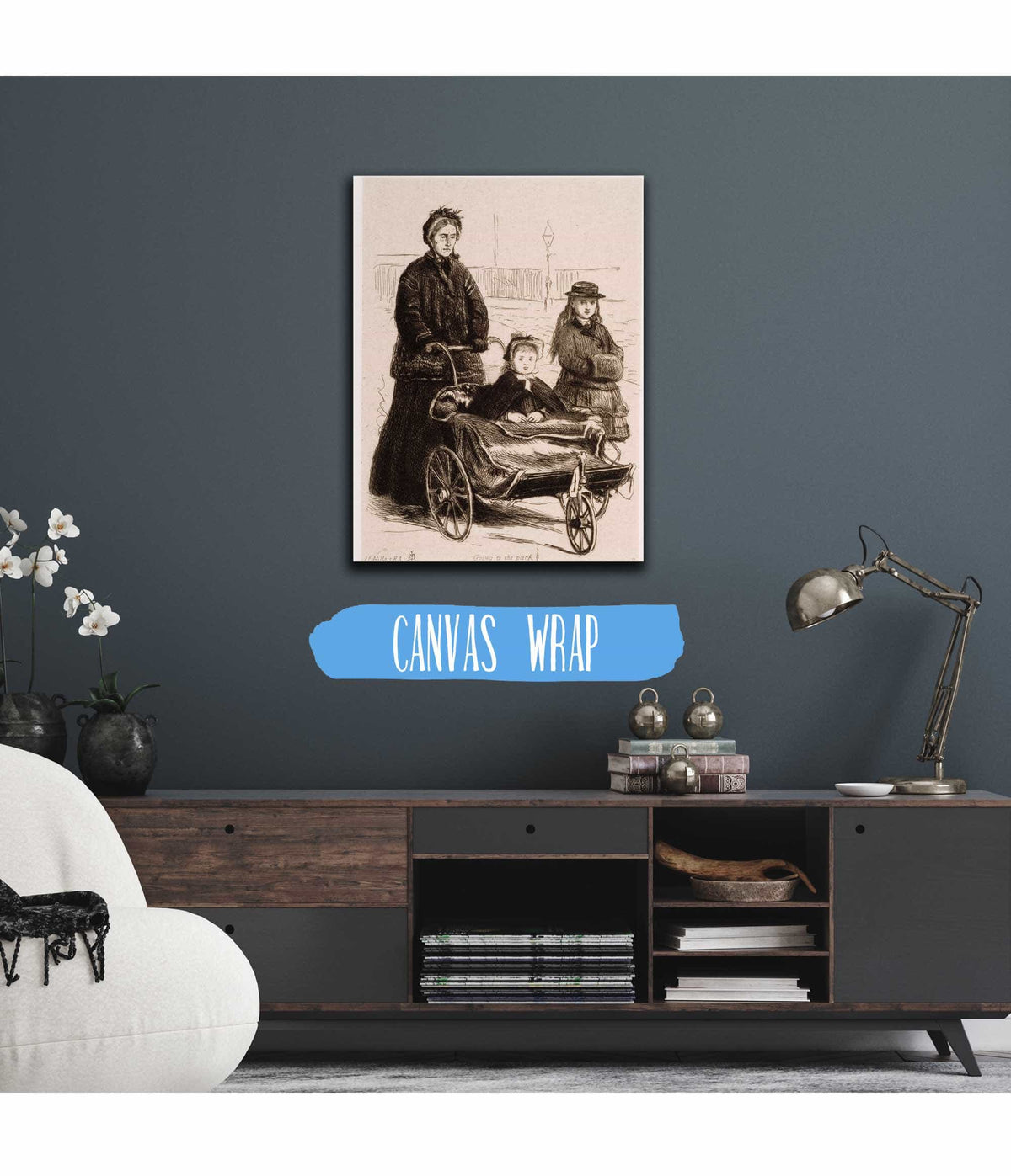 Going To The Park by Sir John Everett Millais